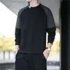 Rundhals-Herren-Hoodie für Herbst und Winter, neues Produkt mit zusätzlichem Samt und verdickter Business- und Freizeit-Unterseite, langärmeliger Kapuzenpullover, Papas Herren-Kapuzenpullover