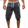 Herenshorts Zomer Heren Losse Shorts Jogger Casual Slim Harem Korte Sport Joggingbroek Drstring Joggerbroek Herenbroeken StreetwearL240111