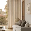 Rideau Semi-ombrage en coton et lin, pour salon, fil de Voile Transparent, drapé de fenêtre, taille personnalisée 240111