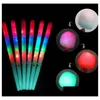 Led Gadget 28X1.75Cm Colorf Light Stick Flash Glow Cotton Candy Flashing Cone For Vocal Concerts Night Parties Dhs Drop Delivery Ele Dhv34