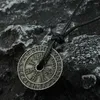 Anhänger Halsketten Mode Klassische Viking Rune Kompass Ausschnitt Odin Halskette männer Amulett Schmuck Zubehör Für Männer Geschenke