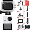 Action camera impermeabile Full HD 1080p Go Pro 12MP Fotocamera sportiva subacquea 30M, videocamera mini DV grandangolare da 170 gradi con accessori multipli