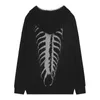 High Street Hooded Sweaters Men Woman Winter Centipede Jacquard Hoodies Knitwear Sweater Unisex American Oversized Pullover 240112