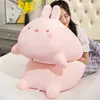 50/80 cm grand Kawaii peluche lapin en peluche peluches coussin lapin enfant oreiller poupée cadeaux d'anniversaire pour les enfants 240111