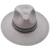 Berets Outdoor Casual Sun Hats Fishing Men's Vintage Straw Simple And Practical Sunlight Protections Apparel Accessories