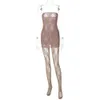 Womens Mesh Dresses New Sexy Royal Sister Wind Lace Wrapped Dress With Silk Socks Set Club Party Clothes