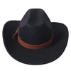 Стильная ковбойская шляпа Модная и уникальная однотонная джазовая шляпа унисекс с украшением в форме коровы Ковбойская шляпа в стиле вестерн Sorero hombre 240111