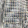 Französisch S Familie 22 Herbst/Winter Vintage Elegante Temperament Farbige Thousand Bird Plaid Woolen One Button Anzug Mantel 240112