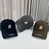 Big Head Circumference Korean Style Women's Letter IB Embrodery Ripped Hard Crown Baseball Cap Men ins mode ed 240111