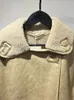 Ftlzz outono inverno feminino vintage solto couro falso jaqueta de pele de cordeiro streetwear grosso quente único breasted camurça casaco de lã 240111
