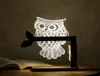 Home 3D Uilvorm LED-bureau Tafellamp Lamp Nachtlampje US Plug Binnen en verlichting2786338