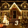 110 Feet 300 LED Garden String Lights, Outdoor Waterproof Christmas Tree Lights, With 8 Modes Remote Timer, For Outdoor Indoor Christmas Decoration.