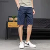 Men's Shorts Summer New Men's Shorts Casual Work Clothes Shorts Printed Solid Color Casual Straight Sports PantsL240111