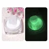 Prego glitter luminescência arte decoração manicure pó luminoso ornamentos de açúcar lantejoulas