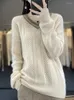 Women's Sweaters V-Neck Pullovers Long Sleeve Top Knit Wear Luxury Wool Warm Jumper Jacquard Weave Soft CoatAutumn Winter Fashion Sweater