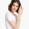 Swarovskis armband designer kvinnor toppkvalitet armband slår hjärtring armband kvinnlig element kristall hoppande hjärtarmband kvinnlig