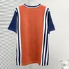 24ss primavera nova chama de malha de manga curta camiseta bordada jacquard chama de manga curta algodão masculino camiseta laranja chama vintage roupas esportivas