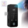 3D Face Recognition Smart Lock Infrared Sensor Tuya App WiFi Biometric Electronic Fingerprint Unlock Glass Door Woode 240111