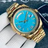 Homens de luxo relógio feminino designer moda relógio movimento automático 41mm aço inoxidável homens presidente clássico relógio lazer esportes relógio Montre de Luxe