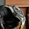 Montre pour hommes automatique mécanique 7750 mouvement propre usine montres noires synchronisation multifonctionnelle bracelet en acier inoxydable saphir étanche 40mm Montre de luxe