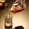 500ml Diamantvormige Kleine Wijnfles met Kurk Strepen Whisky Brandy Wodka Shochu Fruit Heupfles Karaf 240111