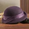 Bérets en laine pour femmes, classique, chaud, automne-hiver, chapeau de peintre d'artiste français, mode élégant, béret de haute qualité, 240111