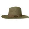 Wol Fedora Hoed Vintage Zachte Vilten Hoeden Mannen Trilby Hoeden Hoofddeksels Man Cap Retro Fedora Hoed Vrouwen NZ354 240111