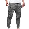 Pantalons pour hommes Casual Élégant Cheville Attaché Slim Fitness Confortable Hommes Profond Entrejambe Cordon Pantalon Pour La Course