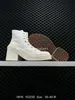 Bottes de luxe pour femmes Designer Martin Bottes Classique Noir Blanc Toile Bottes Casual Bottine Plateforme Chunky Talons Chaussures D'hiver Avec Boîte