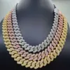 Hurtowa cena szterling łańcuchów dla mężczyzn Pure 925 Srebrny naszyjnik VVS MOISSANITE Cuban Link Łańcuch