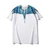 Casual Mens Women High Quality Br MB Fashion Märke Färg Svart och vitt Snake Water Drop Cracks Wing Feathers Lärare bär Flame Hip-Hop Burlons kortärmad t-shirt