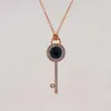 Collier swarovskis Designer Femmes Colliers pendentifs de qualité Original Collier Key Collier Eye Gold Rose