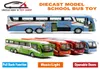 25Cm Length 1 55 Scale Diecast Metal Shuttle Bus Model Boys Gift Alloy Toys With Openable DoorsMusicLightPull Back Function LJ6114680