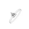 Anéis de cluster 2024 Sparkling Heart Solitaire Ring 925 Sterling Silver Casamento Original para Mulheres S925 Fine Jewelry Bague Femme