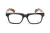 Lunettes de styliste unisexes, monture de panneau croisé rétro pour myopie avec miroir, lunettes optiques littéraires à la mode