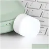 Other Cell Phone Accessories Usb Night Light Lamp Portable Small Book Led Round Lamps Eye Protection Reading Lights Home Lighting Be Dha6Y
