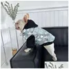 Moda Perro Denim Botón Chaqueta Diseñador Gato Imprimir Chaleco Fino Schnauzer Bichon Corgi Teddy Pet Sudadera Chaleco Drop Entrega Dhmgx