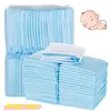 20/40/100 pces almofada de enfermagem do bebê fralda descartável esteira de papel para adulto criança bebê absorvente à prova dwaterproof água fralda mudando esteira 240111