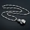 Boxing Glove Pendants Necklaces Male Gift Mens Collar SilverColor 14k White Gold Necklace Chains For Men/Women Sporty Jewelry