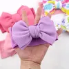 Bandeau lapin de dessin animé pour bébés filles, accessoires de cheveux, Turban à nœud papillon mignon pour nouveau-né, bandeau en Nylon à large nœud