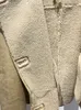 Ftlzz outono inverno feminino vintage solto couro falso jaqueta de pele de cordeiro streetwear grosso quente único breasted camurça casaco de lã 240111