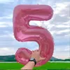 Decorazione del partito 1pc 40 pollici rosa blu colore 1-9 palloncino digitale per 30 40 50 bambini adulti buon compleanno forniture fai da te