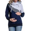 マタニティ服多機能母親母乳育児パーカーTシャツステッチ妊娠女性服240111