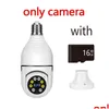 Câmeras IP Ycc365 Plus Segurança Wifi Câmera Girar Rastreamento Panorâmico Luz Bb Vigilância Sem Fio Cor Night Vision Remote View Dhyim
