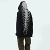 High Street Hooded Sweaters Men Woman Winter Centipede Jacquard Hoodies Knitwear Sweater Unisex American Oversized Pullover 240112