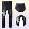 MEN039S JEANS AMRI RIPPIDPANTSファッションヒップホップ服バージョン秋冬ハイストリートトレンディキューピッドプリントレター大規模S6319637