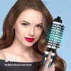 3 en 1 sèche-cheveux brosse rotative souffleur de cheveux brosse en céramique bigoudi Volumizer sèche-cheveux électrique brosse à Air Styler 240111