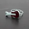 Cluster Rings Guitar Gift Mood Ring For Women Temperature Color Changing Adjustable Opening