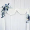 Decorative Flowers Quality 2Pcs Blue Artificial Set Wedding Arch Backdrop Fake Flower Row Wall Hanging Corner Party Decor