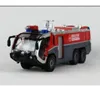 KDW Diecast Alloy Car Model Toy Airport Airport Water Cannons Fire Truck with Sund Lights Pullback 150スケールChristma1523464